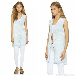 Helmet Lang Sleeveless Acid Wash Top/Vest